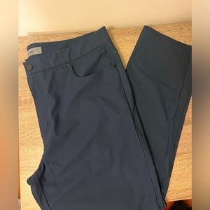 Dark blue Mens VRST Limitless 4-way stretch 5 pocket athletic fit pants